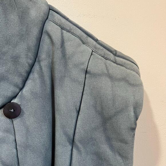 Free People Roll With Us Puffer Vest Blue Quilted Sleeveless Jacket Size M - Picture 5 of 11